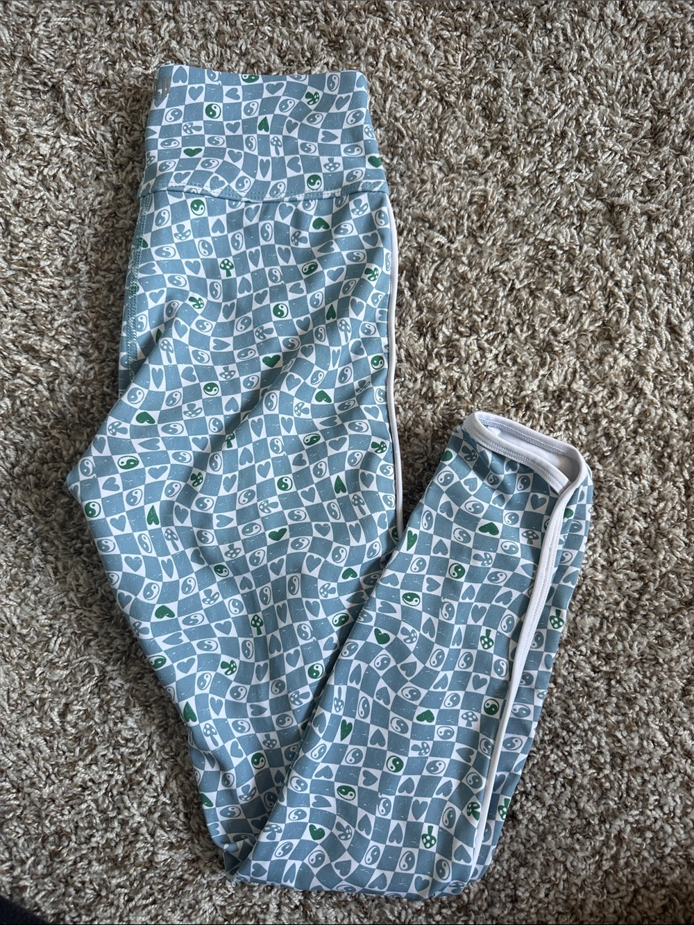 Eleven by Venus Blue & Green Graphic leggings